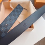 Replica Louis Vuitton Blue Initiales Belt