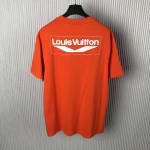 Replica Louis Vuitton Short-Sleeved Cotton T-Shirt 1AFAZQ