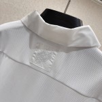 Replica Louis Vuitton Poplin Polo With Embroidered LV Patch