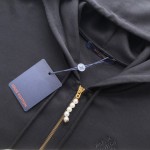 Replica Louis Vuitton Embroidered Jersey Zip Through Hoodie
