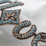 Replica Louis Vuitton Embroidered Short-Sleeved T-Shirt