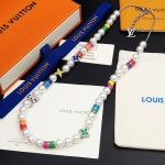 Replica Louis Vuitton MNG Pearls Party Necklace