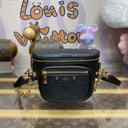Replica Louis Vuitton Black Mini Bumbag M46917