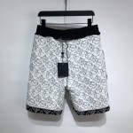 Replica LV x NBA Strategic Flowers Quilted Shorts