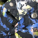 Replica Louis Vuitton Zipped Monogram Tie-Dye Shirt