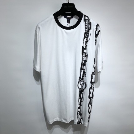 Replica Louis Vuitton Chain Print T-Shirt