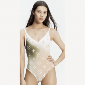 Replica Louis Vuitton Monogram One-Piece Swimsuit