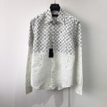 Replica Louis Vuitton Damier Spread Long-Sleeved Shirt