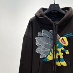 Replica Louis Vuitton Graphic Bee Patched Hoodie