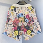 Replica LV Flower Graphic Jacquard Shorts