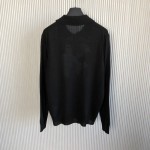 Replica Louis Vuitton Graphic Long-Sleeved Knit Polo