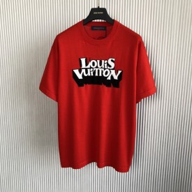 Replica Louis Vuitton Graphic Short-Sleeved T-Shirt