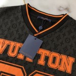 Replica Louis Vuitton Monogram Sporty V-Neck T-Shirt