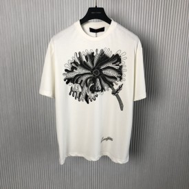 Replica LV x YK Psychedelic Flower Regular T-Shirt