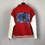 Replica LV x YK Psychedelic Flower Embroidered Varsity Blouson