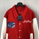 Replica LV x YK Psychedelic Flower Embroidered Varsity Blouson