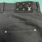 Replica Louis Vuitton Printed Denim Pants
