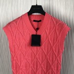 Replica Louis Vuitton Monogram Flower Cotton Knit Vest
