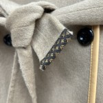 Replica Louis Vuitton 3D Monogram Double-Breasted Wrap Coat