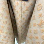 Replica Louis Vuitton 3D Monogram Double-Breasted Wrap Coat