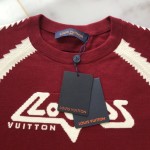 Replica Louis Vuitton Short-Sleeved Cotton Intarsia Crewneck