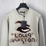 Replica Louis Vuitton Embroidered Cotton Sweatshirt