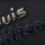 Replica Louis Vuitton Bead-Embroidered Cotton T-Shirt