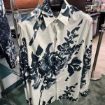 Replica Louis Vuitton Long-Sleeved Printed Cotton Shirt
