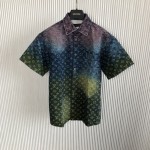 Replica Louis Vuitton Gradient Denim Shirt