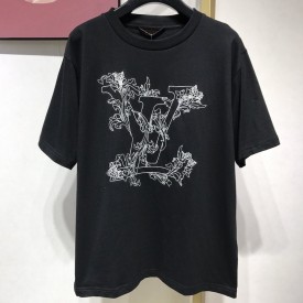 Replica Embroidered LV Flower T-Shirt