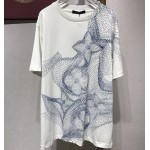 Replica LV Flower Printed T-Shirt
