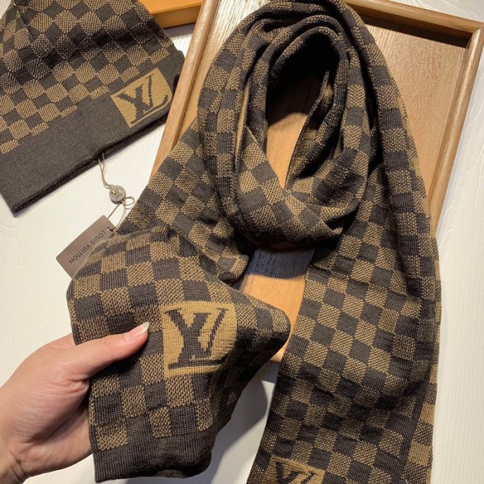 Louis Vuitton Hat And Scarf