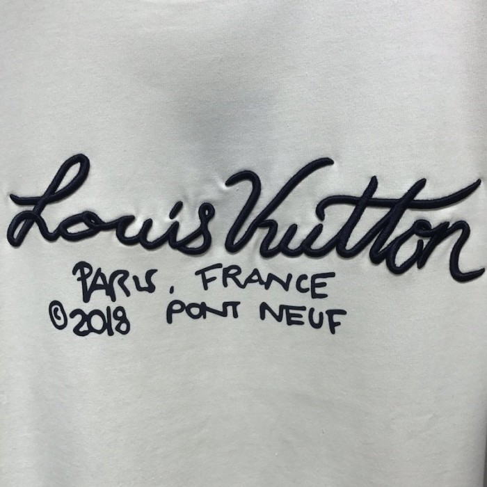LV Signature Print Embroidery T Shirt 1A7XNG