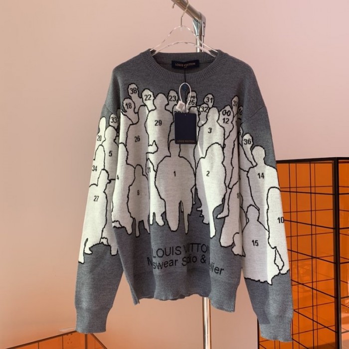 Louis Vuitton Studio Printed Jacquard Wool Sweater – CnExclusives