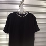 Replica LV t shirt with chain black