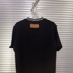 Replica LV t shirt with chain black
