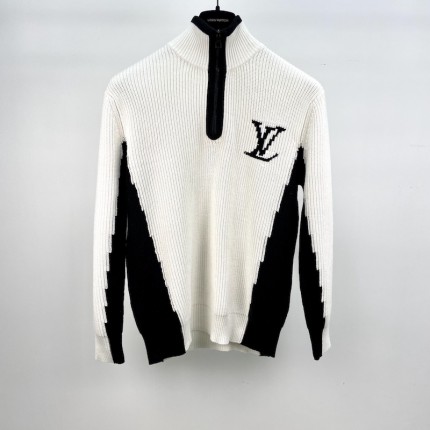 Replica LV Two Tone High Neck with Half Zip