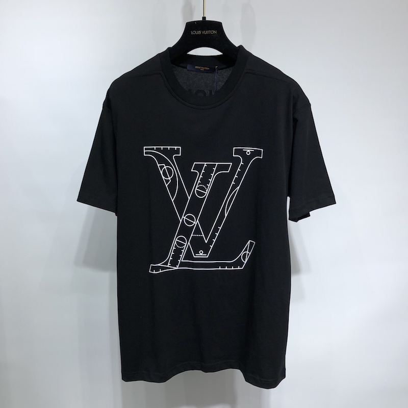 LV x NBA Lvxnba Front and Back Print T shirt 1A8X11
