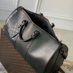 Replica Louis Vuitton Epi Leather Keepall Bandouliere 50 M23721 Black