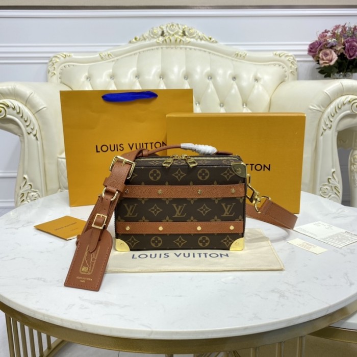 Louis Vuitton lvxnba handle trunk schoudertas bruin