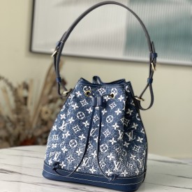 Replica Louis Vuitton Monogram Denim Petit Noe Bag