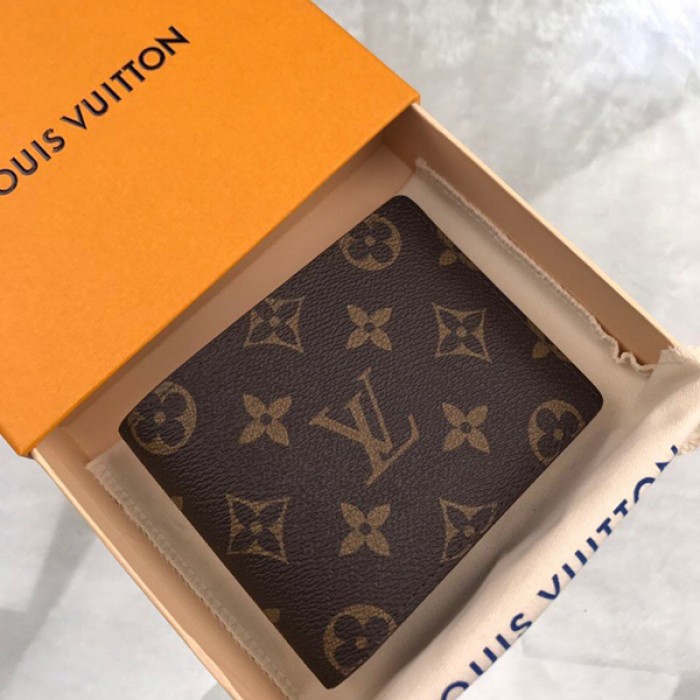 Authentic Louis Vuitton Monogram Portefeuille Multiple Wallet M60895 LV  3110F