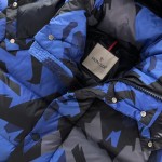 MON Mosa Short Down Jacket Multicolour Blue