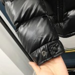 Mon Maya Down quilted nylon laque jacket black