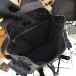 Replica LV black christopher backpack