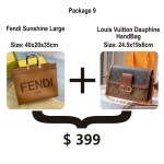 Fendi Sunshine Handbag Discount Package 1+1
