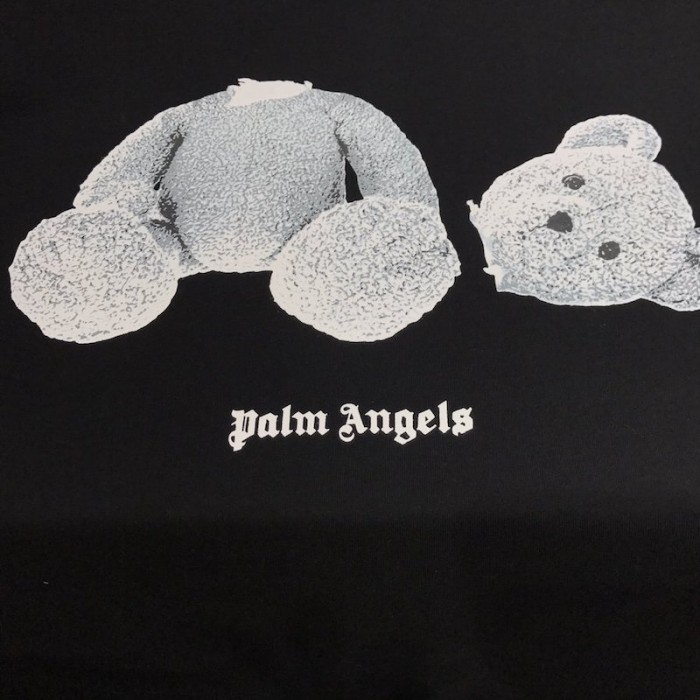 Palm Angels Bear Short Sleeves T-shirt Black / Ice