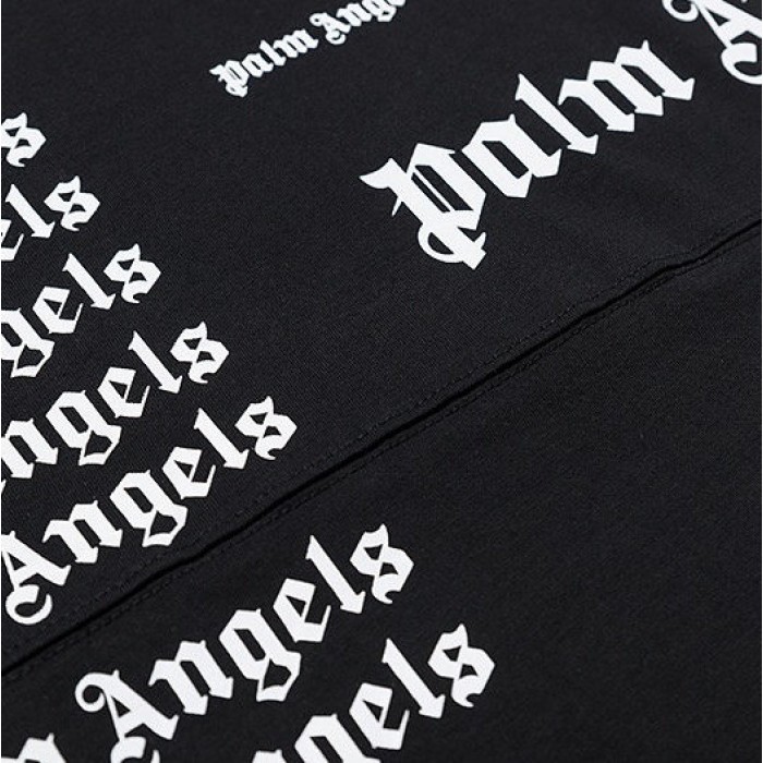 Palm Angels Full Logo Long Sleeves Black