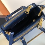 Prada Galleria Saffiano leather mini bag Dark Blue