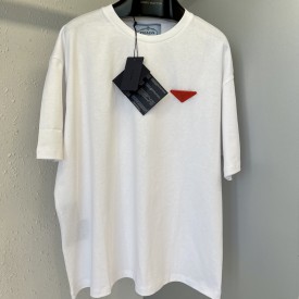 Replica Prada triangle-logo T-shirt